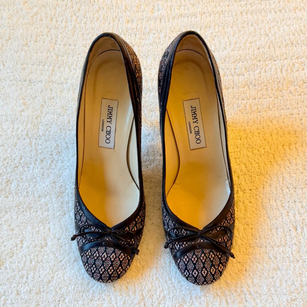 JIMMY CHOO JUNIPER TWEED HEELS SIZE 39